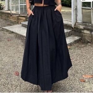 Zara Black Full Length Skirt